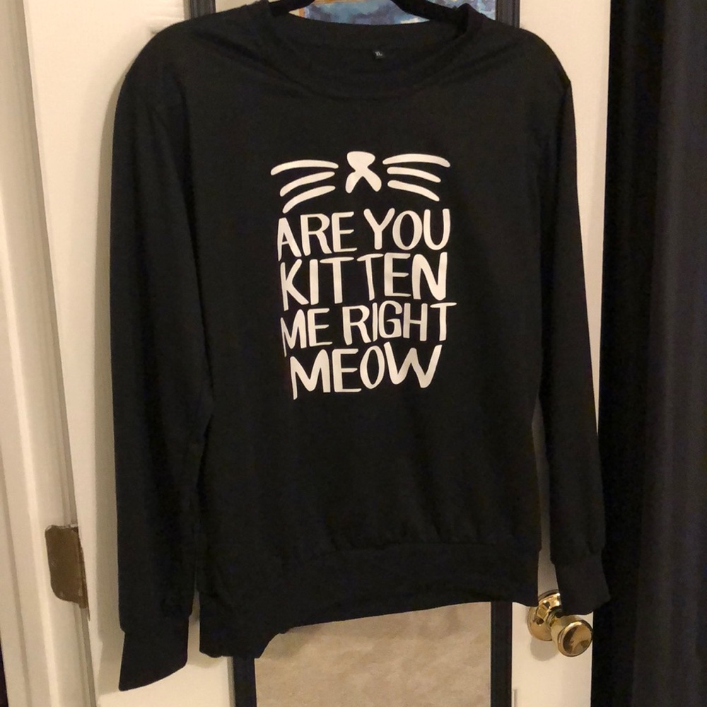 Cute cat sweatshirt